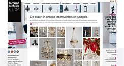 Desktop Screenshot of kroonluchters.com